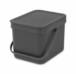 Entsorgen & Recyclen|Entsorgen & Recyclen|brabantia Abfallbehälter Sort&Go 6l Grey Grau