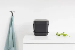 Entsorgen & Recyclen|Entsorgen & Recyclen|brabantia Abfallbehälter Sort&Go 6l Grey Grau