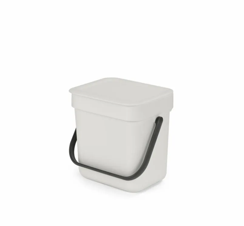 brabantia Entsorgen & Recyclen|Entsorgen & Recyclen-Abfallbehälter Sort&Go 3l Light Grey Hellgrau