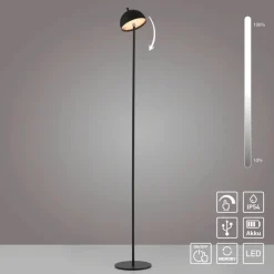 Außenstehleuchten|Außenstehleuchten|SCHÖNER WOHNEN-Kollektion Akku-Stehlampe Bellis Schwarz