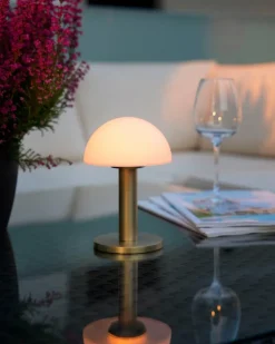 Villeroy & Boch Außentischleuchten|Außentischleuchten-Akku-Tischleuchte Bergamo Gold