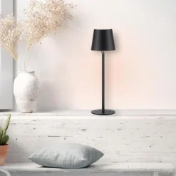 JUST LIGHT. Außentischleuchten|Außentischleuchten-Akku-Tischleuchte Boteria Schwarz
