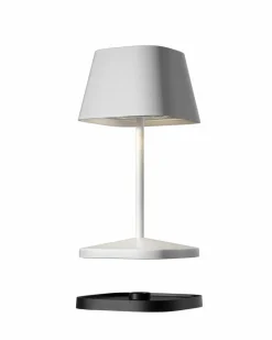 Außentischleuchten|Außentischleuchten|Villeroy & Boch Akku-Tischleuchte Neapel RC Weiß pulverbeschichtet