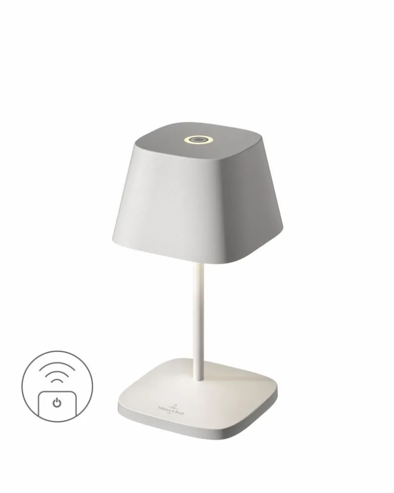 Außentischleuchten|Außentischleuchten|Villeroy & Boch Akku-Tischleuchte Neapel RC Weiß pulverbeschichtet