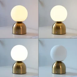 SCHÖNER WOHNEN-Kollektion Akkuleuchten|Tischlampen-Akku-Tischleuchte Rudi Gold