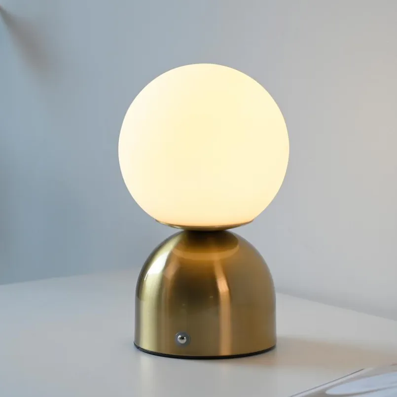 SCHÖNER WOHNEN-Kollektion Akkuleuchten|Tischlampen-Akku-Tischleuchte Rudi Gold
