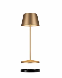 Villeroy & Boch Außentischleuchten|Außentischleuchten-Akku-Tischleuchte Seoul Micro RC Gold / Black