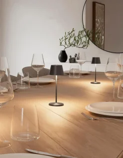 Außentischleuchten|Außentischleuchten|Villeroy & Boch Akku-Tischleuchte Seoul Micro RC Graphit