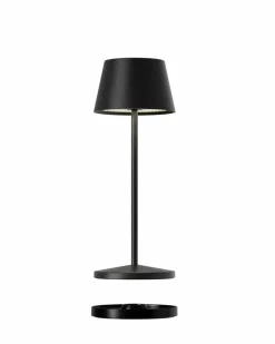 Villeroy & Boch Außentischleuchten|Außentischleuchten-Akku-Tischleuchte Seoul Micro RC Schwarz pulverbeschichtet