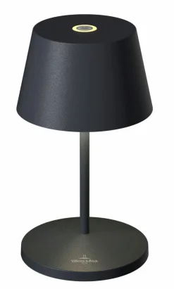 Außentischleuchten|Außentischleuchten|Villeroy & Boch Akku-Tischleuchte Seoul RC Schwarz pulverbeschichtet