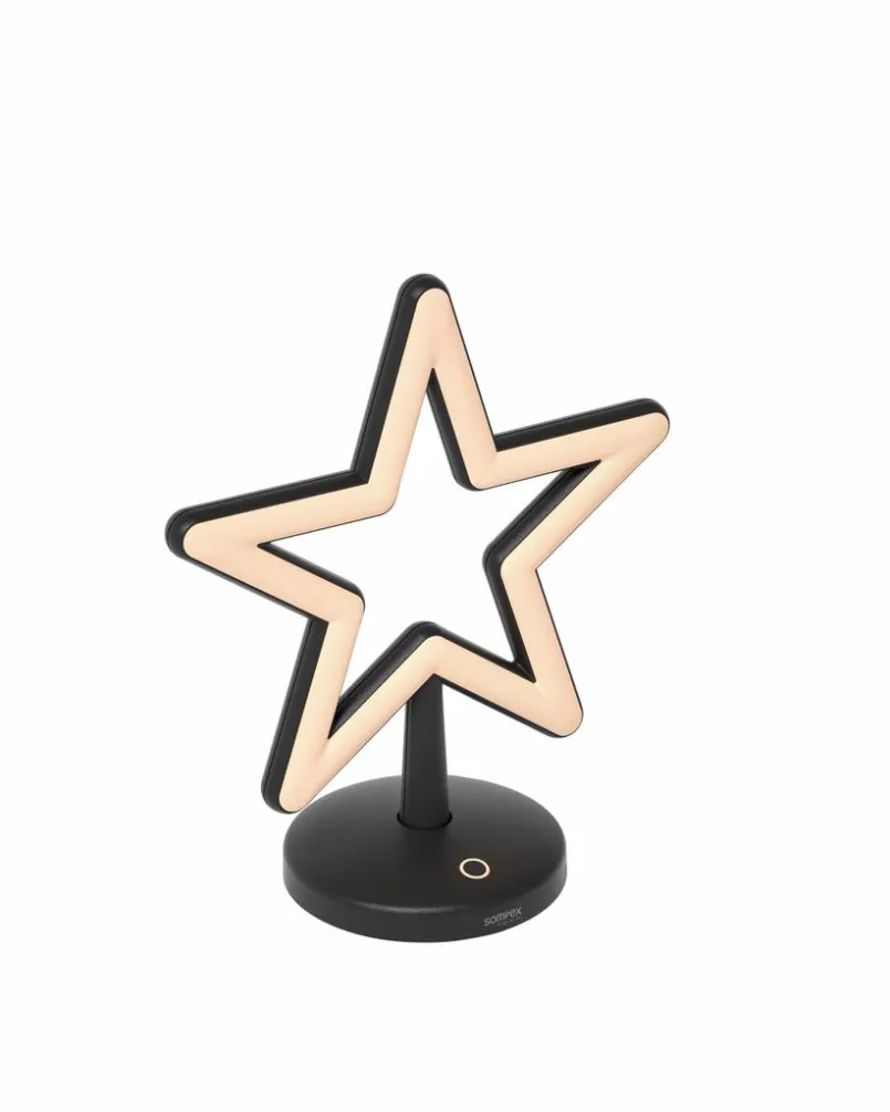Leuchtobjekte|Akkuleuchten|Sompex Akku-Tischleuchte Star Schwarz