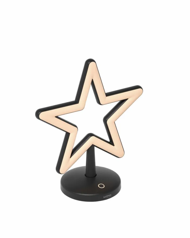 Leuchtobjekte|Akkuleuchten|Sompex Akku-Tischleuchte Star Schwarz