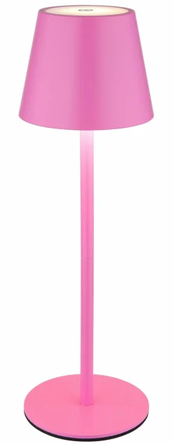 Globo Außentischleuchten|Außentischleuchten-Akku-Tischleuchte Vannie I Pink