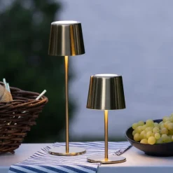 Außentischleuchten|Außentischleuchten|Brilliant Akku-Tischleuchte Xaana Messing