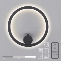 JUST LIGHT. Akkuleuchten|Wandleuchten-Akku-Wandleuchte Archie Anthrazit
