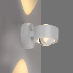 JUST LIGHT. Wandleuchten-Akku-Wandleuchte Chia Weiß