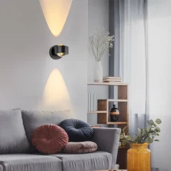 JUST LIGHT. Wandleuchten-Akku-Wandleuchte Chia Anthrazit