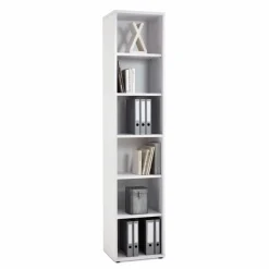 Büroschränke & Regale|Büromöbel-Serien|FMD Aktenregal Calvia, schmal 6OH Weiß