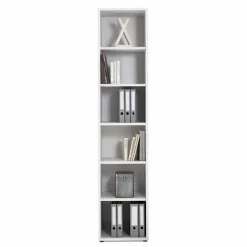 Büroschränke & Regale|Büromöbel-Serien|FMD Aktenregal Calvia, schmal 6OH Weiß