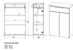 Aktenschrank Mailand<Germania Hot