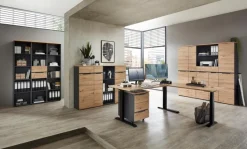 Büroschränke & Regale|Innostyle Aktenschrank Memphis Eiche Artisan / Graphit