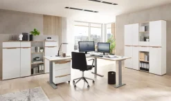 Büroschränke & Regale|Innostyle Aktenschrank Memphis Weiß / Eiche