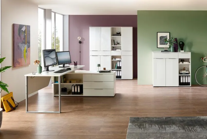 Innostyle Büroschränke & Regale-Aktenschrank Santorin Weiß