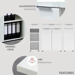 Innostyle Büroschränke & Regale-Aktenschrank Santorin Weiß