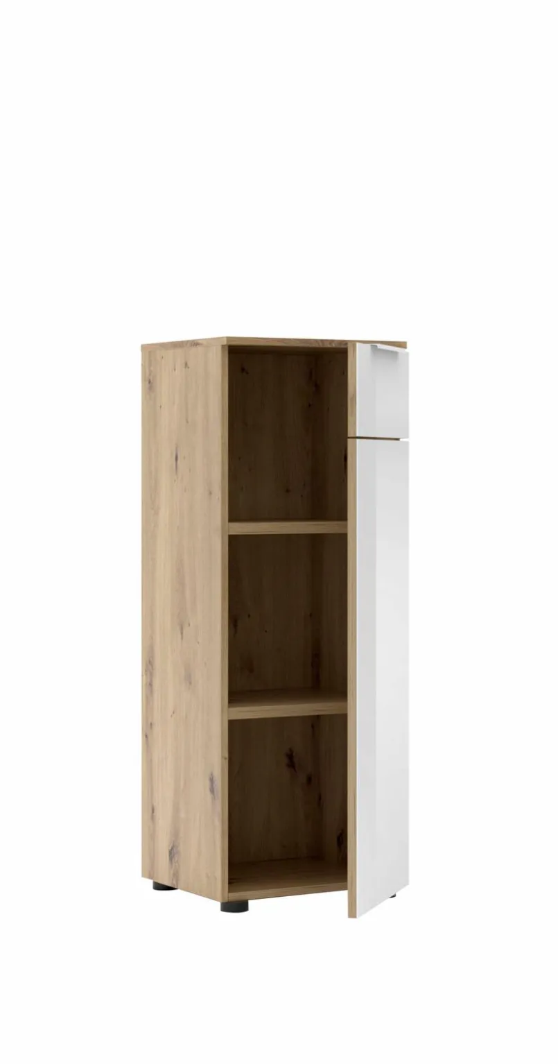 Innostyle Büroschränke & Regale-Aktenschrank Santorin Eiche / Weiß