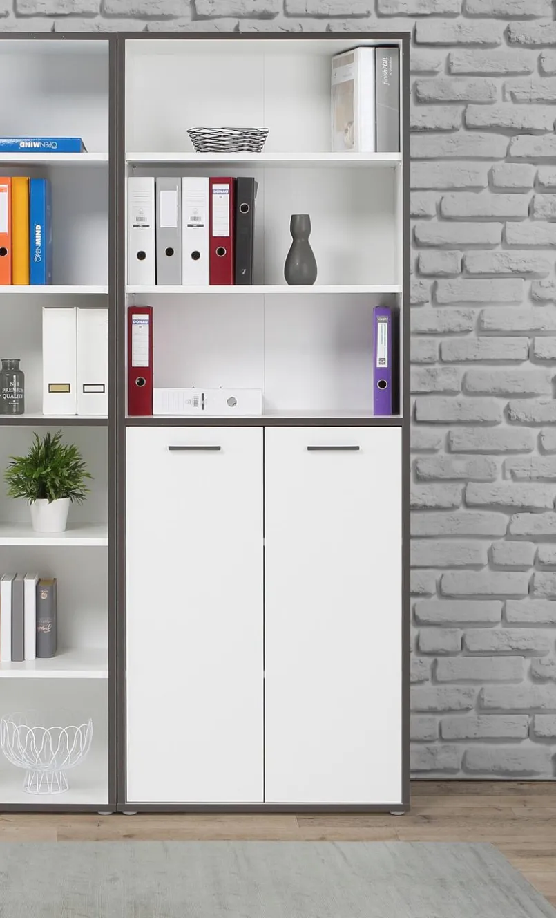 Büroschränke & Regale|Büromöbel-Serien|FORTE Aktenschrank 2-trg. Keflavik Weiß