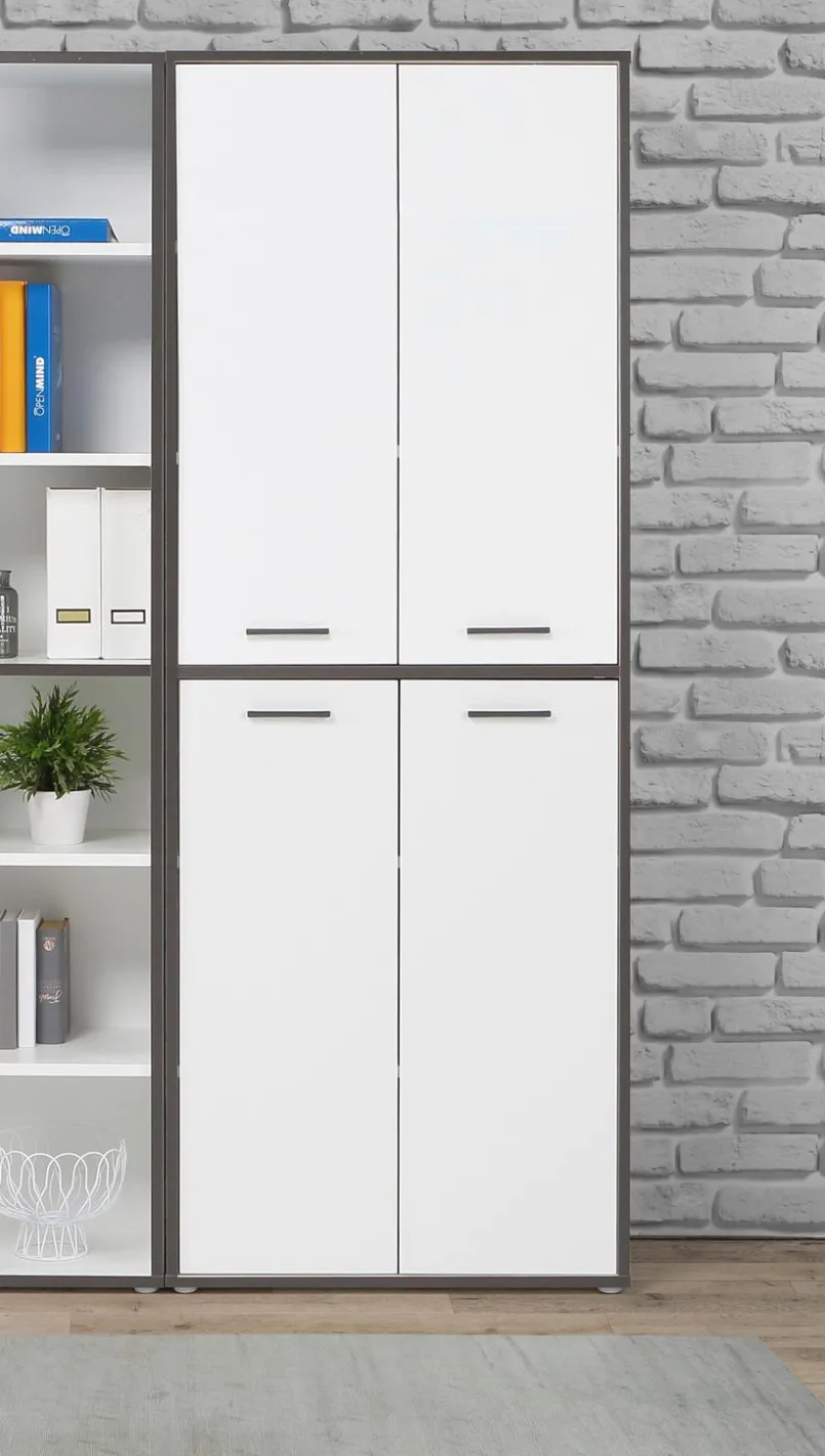 Büroschränke & Regale|Büromöbel-Serien|FORTE Aktenschrank 4-trg. Keflavik Weiß