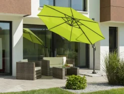 Sonnenschirme|Schneider Schirme Ampelschirm Rhodos Junior ø 300 cm Apfelgrün