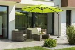 Sonnenschirme|Schneider Schirme Ampelschirm Rhodos Junior ø 300 cm Apfelgrün