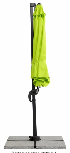 Sonnenschirme|Schneider Schirme Ampelschirm Rhodos Junior ø 300 cm Apfelgrün