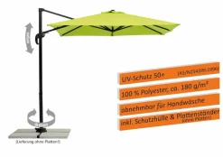 Ampelschirm Rhodos Junior 230 x 230 cm<Schneider Schirme Hot