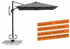 Ampelschirm Rhodos Junior 230 x 230 cm<Schneider Schirme Clearance