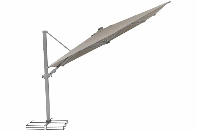 Ampelschirm Varioflex LED 300 x 300 cm<Glatz Discount