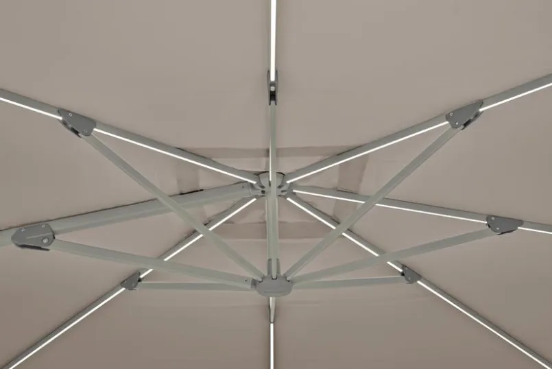 Ampelschirm Varioflex LED 300 x 300 cm<Glatz Discount