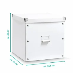 Aufbewahrungsboxen & Behälter|Aufbewahrungsboxen & Behälter-Aufbewahrungsbox 33,5 x 33 cm Weiß