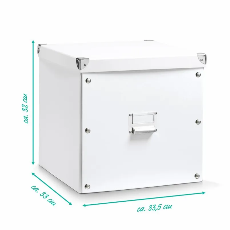 Aufbewahrungsboxen & Behälter|Aufbewahrungsboxen & Behälter-Aufbewahrungsbox 33,5 x 33 cm Weiß