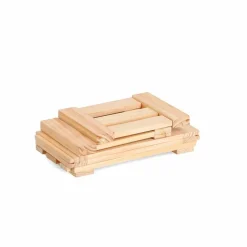 Aufbewahrungsboxen & Behälter|Aufbewahrungsboxen & Behälter-Aufbewahrungsbox Leisten 29,5 x 19,6 cm Hellbraun