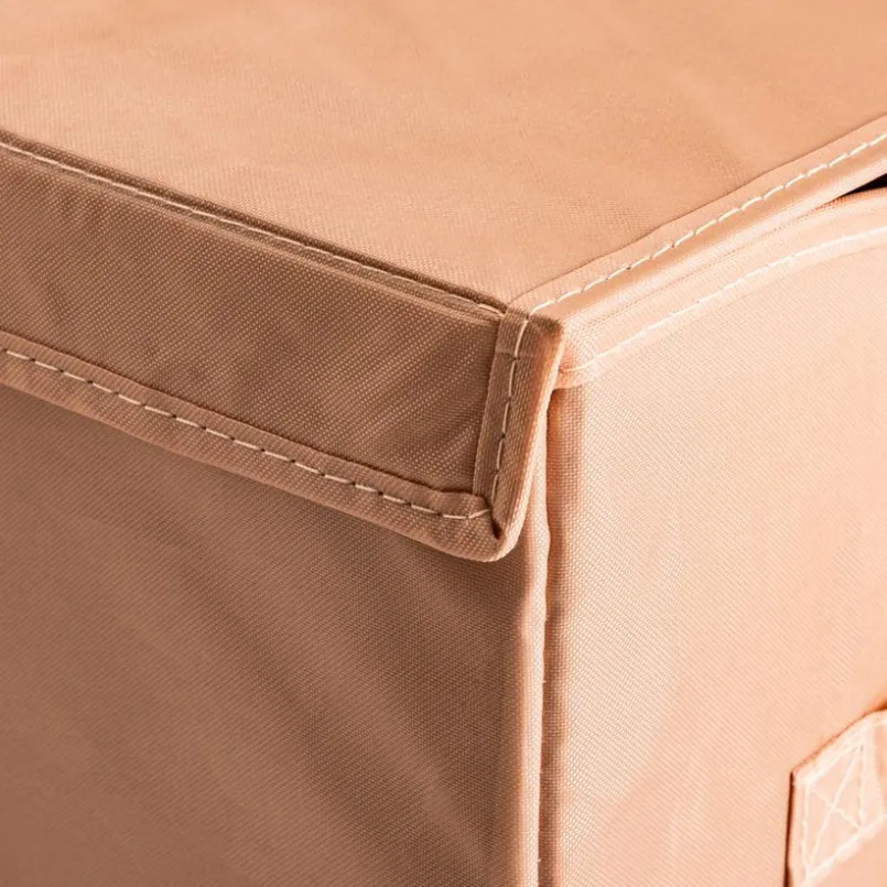 Aufbewahrungsboxen & Behälter|Aufbewahrungsboxen & Behälter-Aufbewahrungsbox Punkte 30 x 30 cm Beige