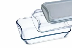 BOHEMIA Cristal Backformen-Auflaufform Simax 3tlg. Klar