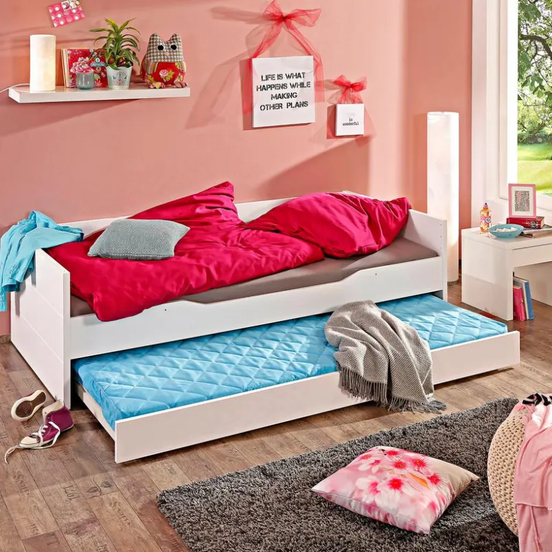Paidi Jugendbetten|Jugendbetten-Ausziehbett Floyd 90 x 190 cm Weiß