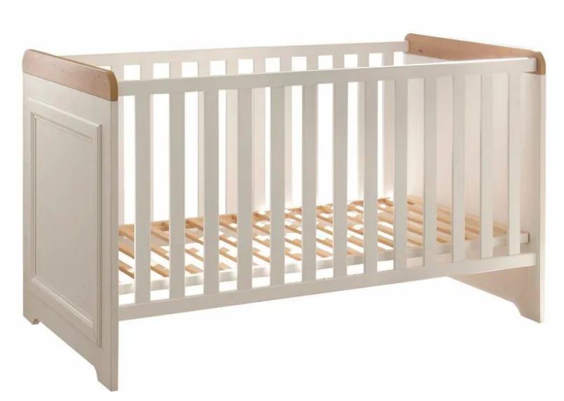 BEGABINO Babybetten|Babybetten-Babybett Jasmin 70 x 140 cm Weiß