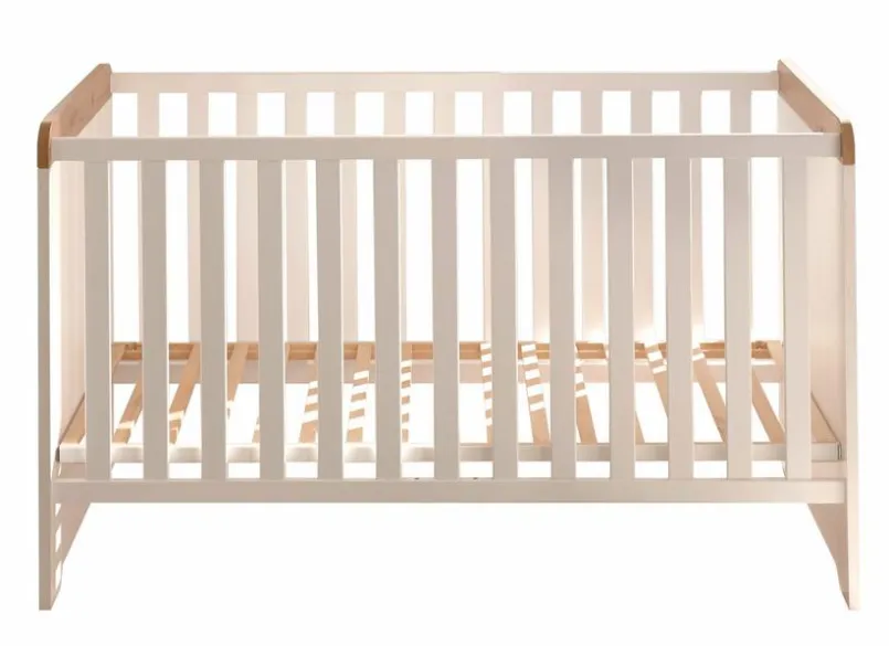 BEGABINO Babybetten|Babybetten-Babybett Jasmin 70 x 140 cm Weiß