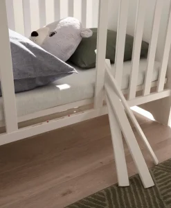 BEGABINO Babybetten|Babybetten-Babybett Jasmin 70 x 140 cm Weiß