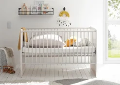 BEGABINO Babybetten|Babybetten-Babybett Fien 70 x 140 cm Ashgrey