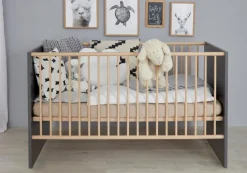 trendteam Babybetten|Babybetten-Babybett Mats 70 x 140 cm Grau