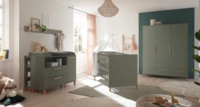 Babybetten|Babybetten|Mäusbacher Babybett Ole 70 x 140 cm Pine Green